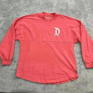 Disneyland Shirt Adult Small Disney Resort Parks Spirit Jersey Long Sleeve Pink